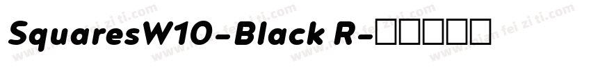 SquaresW10-Black R字体转换
